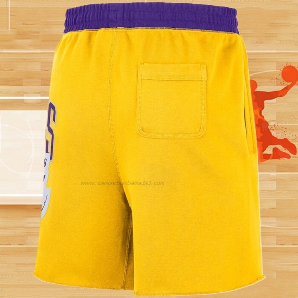 Pantalone Los Angeles Lakers Big Logo Just Don Amarillo