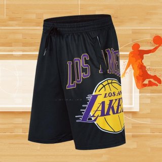 Pantalone Los Angeles Lakers Big Logo Just Don Negro