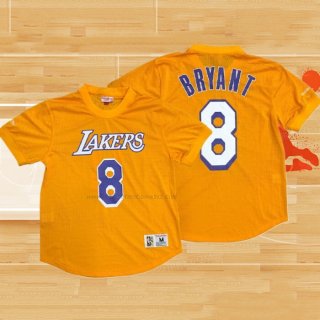 Camiseta Manga Corta Los Angeles Lakers Kobe Bryant NO 8 Amarillo