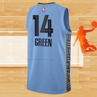 Camiseta Memphis Grizzlies Danny Green NO 14 Statement 2022-23 Azul