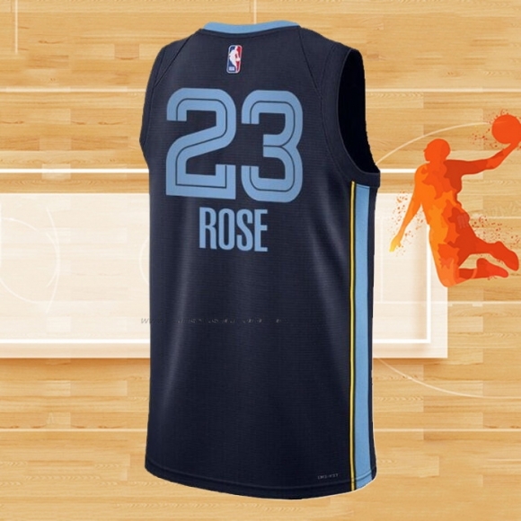 Camiseta Memphis Grizzlies Derrick Rose NO 23 Icon Azul