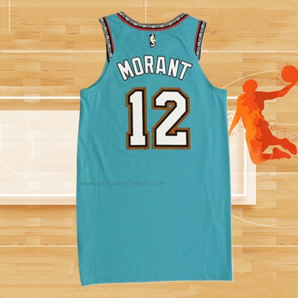 Camiseta Memphis Grizzlies Ja Morant NO 12 Classic Autentico Verde