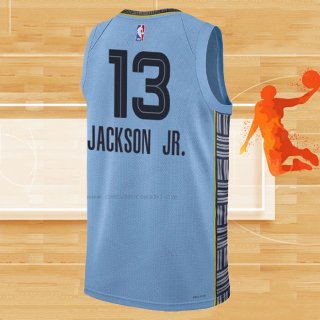 Camiseta Memphis Grizzlies Jaren Jackson JR. NO 13 Statement 2022-23 Azul