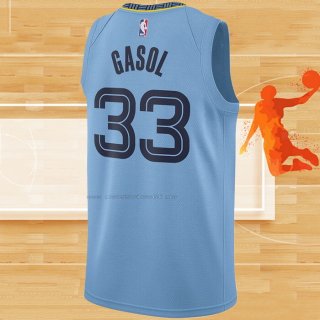 Camiseta Memphis Grizzlies Marc Gasol NO 33 Statement Azul