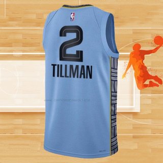 Camiseta Memphis Grizzlies Xavier Tillman NO 2 Statement 2022-23 Azul