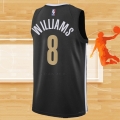 Camiseta Memphis Grizzlies Ziaire Williams NO 8 Ciudad 2023-24 Negro