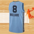 Camiseta Memphis Grizzlies Ziaire Williams NO 8 Statement 2022-23 Azul