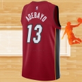 Camiseta Miami Heat Bam Adebayo NO 13 Statement 2020-21 Rojo