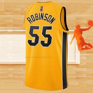 Camiseta Miami Heat Duncan Robinson NO 55 Earned 2020-21 Oro