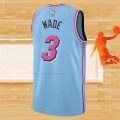 Camiseta Miami Heat Dwyane Wade NO 3 Ciudad Azul