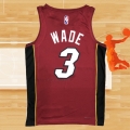 Camiseta Miami Heat Dwyane Wade NO 3 Statement 2020-21 Rojo