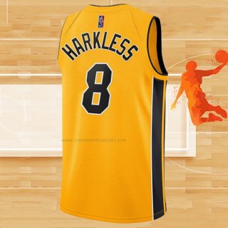 Camiseta Miami Heat Maurice Harkless NO 8 Earned 2020-21 Oro