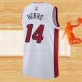 Camiseta Miami Heat Tyler Herro NO 14 Association 2021-22 Blanco