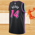 Camiseta Miami Heat Tyler Herro NO 14 Ciudad 2018-19 Negro