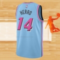 Camiseta Miami Heat Tyler Herro NO 14 Ciudad 2019-20 Azul