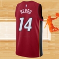 Camiseta Miami Heat Tyler Herro NO 14 Statement 2020-21 Rojo