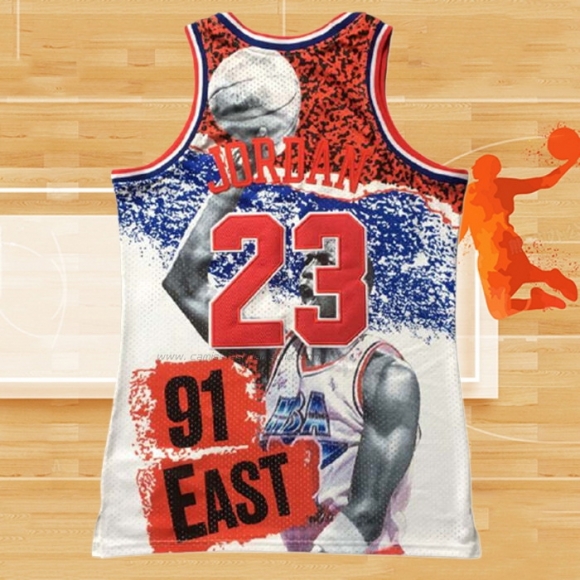 Camiseta All Star 1991 Michael Jordan NO 23 Blanco