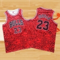 Camiseta Chicago Bulls Michael Jordan NO 23 Mitchell & Ness Rojo2