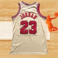 Camiseta Chicago Bulls Michael Jordan NO 23 Retro Crema