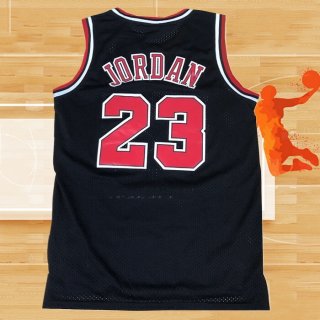 Camiseta Chicago Bulls Michael Jordan NO 23 Retro Negro2