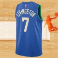 Camiseta Milwaukee Bucks Chris Livingston NO 7 Ciudad 2023-24 Azul