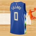Camiseta Milwaukee Bucks Damian Lillard NO 0 Ciudad 2022-23 Azul
