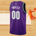 Camiseta Milwaukee Bucks Joe Ingles NO 00 Classic 2022-23 Violeta