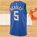 Camiseta Milwaukee Bucks Malik Beasley NO 5 Ciudad 2023-24 Azul