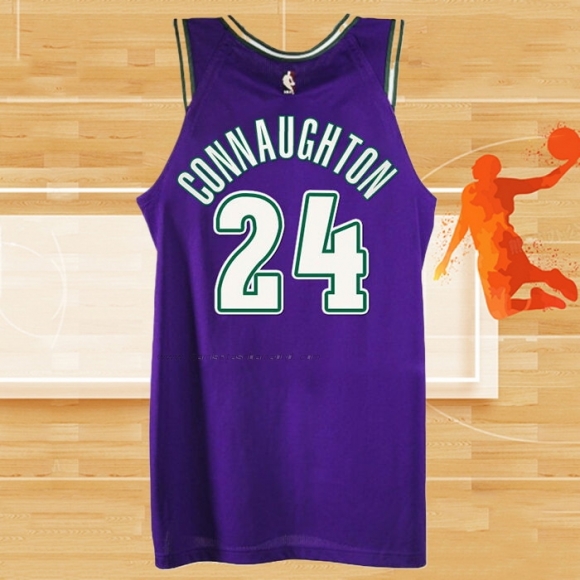 Camiseta Milwaukee Bucks Pat Connaughton NO 24 Classic 2022-23 Violeta