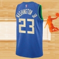 Camiseta Milwaukee Bucks Tyty Washington JR. NO 23 Ciudad 2023-24 Azul