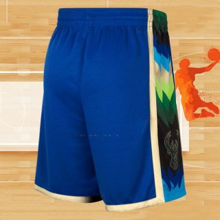 Pantalone Milwaukee Bucks Ciudad 2022-23 Azul