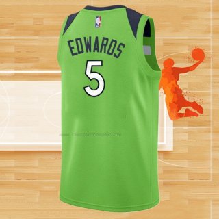 Camiseta Minnesota Timberwolves Anthony Edwards NO 5 Statement Verde