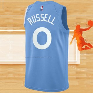 Camiseta Minnesota Timberwolves D'angelo Russell NO 0 Ciudad Azul