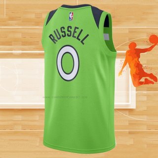 Camiseta Minnesota Timberwolves D'angelo Russell NO 0 Statement 2020-21 Verde