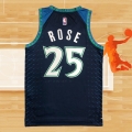 Camiseta Minnesota Timberwolves Derrick Rose NO 25 Ciudad 2021-22 Azul