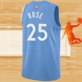 Camiseta Minnesota Timberwolves Derrick Rose NO 25 Ciudad Azul