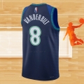 Camiseta Minnesota Timberwolves Jarred Vanderbilt NO 8 Ciudad 2021-22 Azul