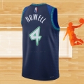 Camiseta Minnesota Timberwolves Jaylen Nowell NO 4 Ciudad 2021-22 Azul