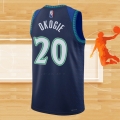 Camiseta Minnesota Timberwolves Josh Okogie NO 20 Ciudad 2021-22 Azul