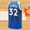 Camiseta Minnesota Timberwolves Karl-Anthony Towns NO 32 Ciudad 2023-24 Azul