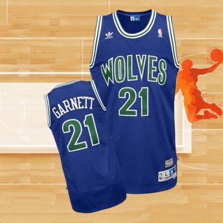 Camiseta Minnesota Timberwolves Kevin Garnett Retro Azul