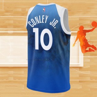 Camiseta Minnesota Timberwolves Mike Conley JR. NO 10 Ciudad 2023-24 Azul