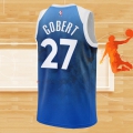 Camiseta Minnesota Timberwolves Rudy Gobert NO 27 Ciudad 2023-24 Azul
