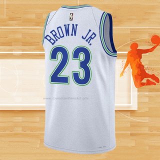 Camiseta Minnesota Timberwolves Troy Brown JR. NO 23 Classic 2023-24 Blanco