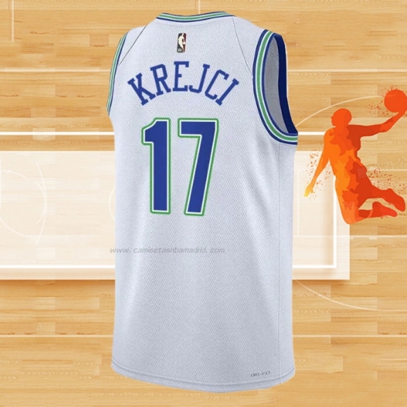 Camiseta Minnesota Timberwolves Vit Krejci NO 17 Classic 2023-24 Blanco