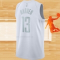 Camiseta Houston Rockets James Harden NO 13 MVP Blanco