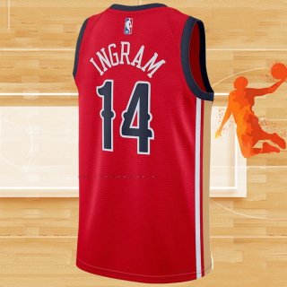 Camiseta New Orleans Pelicans Brandon Ingram NO 14 Statement 2023-24 Rojo