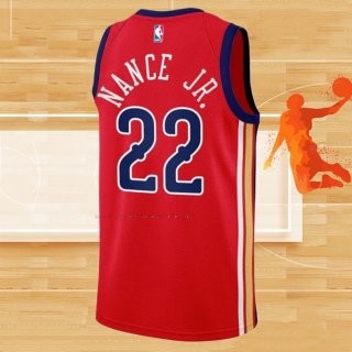 Camiseta New Orleans Pelicans Larry Nance Jr NO 22 Statement 2023-24 Rojo