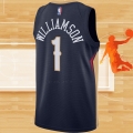 Camiseta New Orleans Pelicans Zion Williamson NO 1 Icon 2020-21 Azul