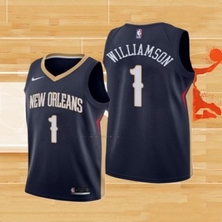 Camiseta Nino New Orleans Pelicans Zion Williamson NO 1 Icon 2019-20 Azul